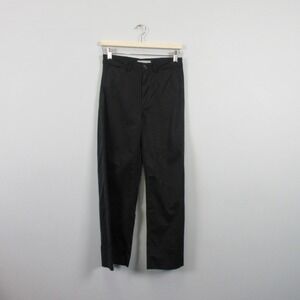 Everlane Black Wide Leg Pants Women 2 Black Cotton Blend High Rise Casual 408
